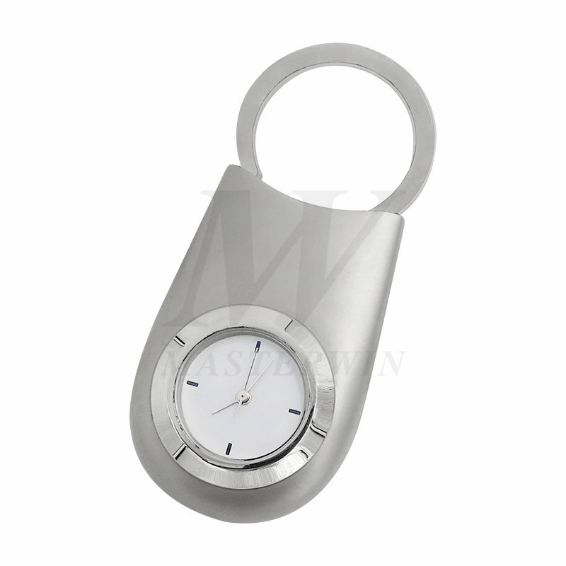 Portachiavi in ​​metallo con orologio al quarzo_B6375